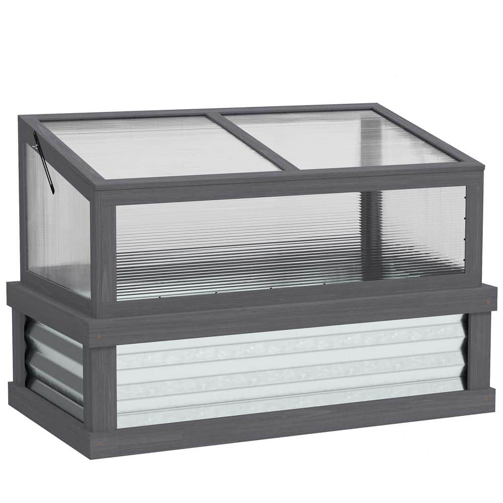41 in. W x 22.5 in. D x 28.25 in. H Fir Wood, Polycarbonate Gray Wood Cold 