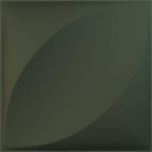 11-7/8"W x 11-7/8"H Malone EnduraWall Decorative 3D Wall Panel, Satin Hunt Club Green (12-Pack for 11.76 Sq.Ft.)
