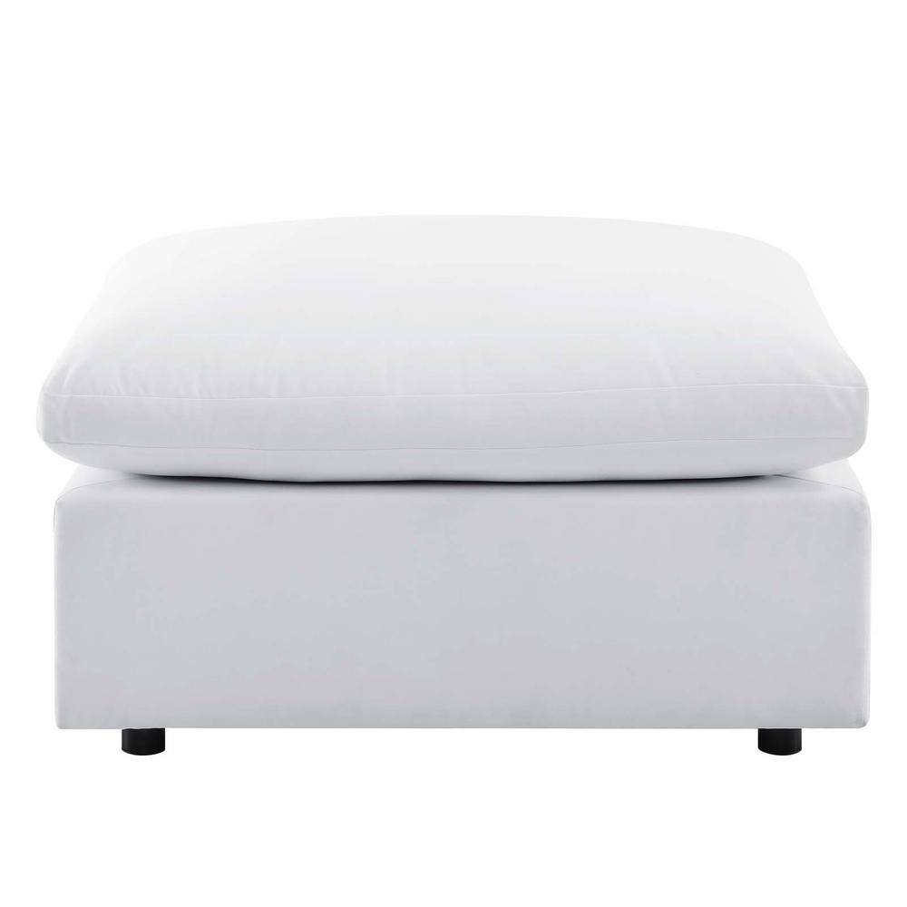 Commix Spacious Outdoor Patio Ottoman with Sunbrella Cushions
