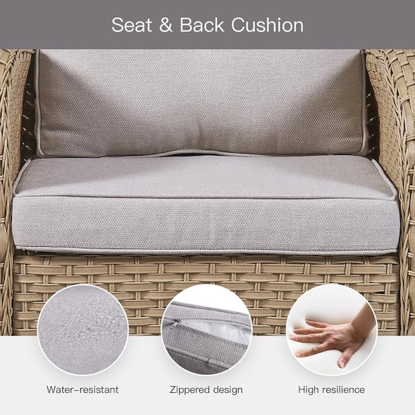 Pillow perfect outdoor wicker loveseat online cushion