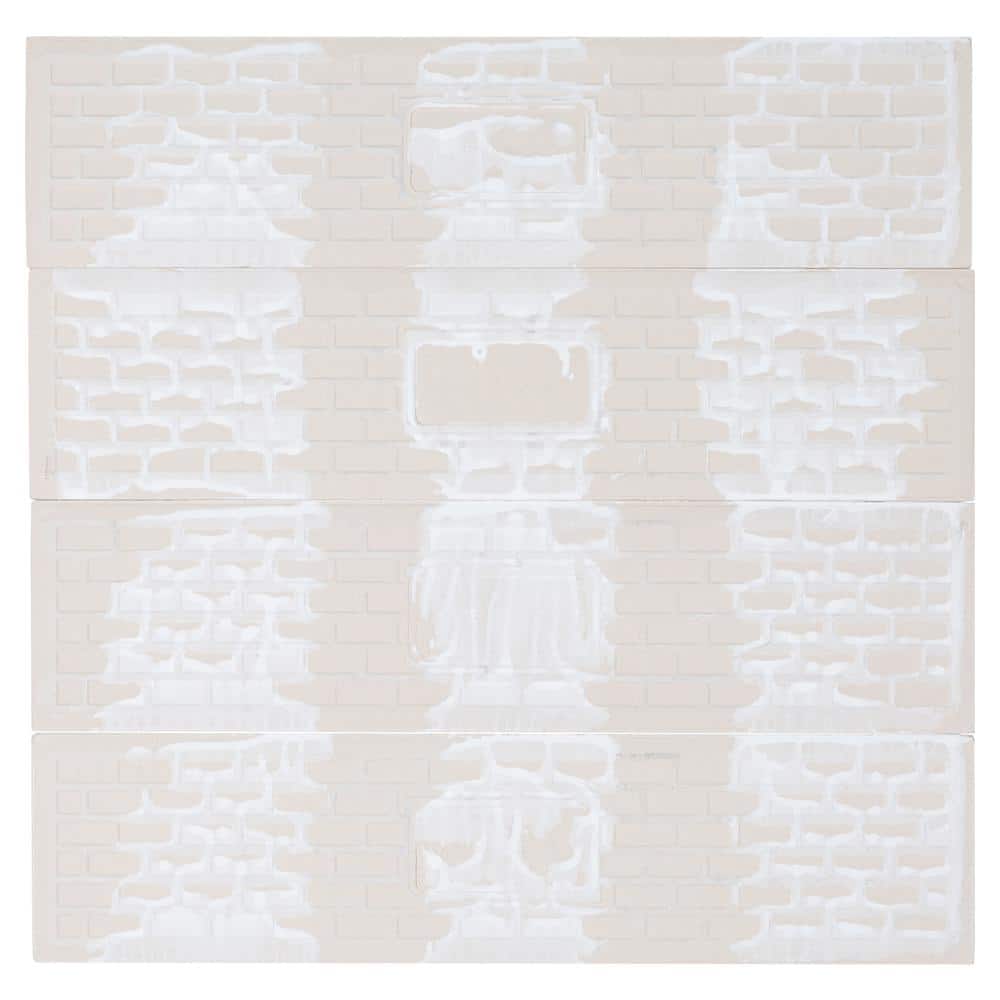 Galor Liniar Glossy White Ceramic Subway Wall Tile