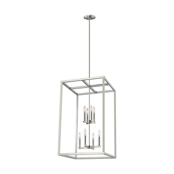Generation Lighting Moffet Street 8-Light Brushed Nickel Hall-Foyer Pendant