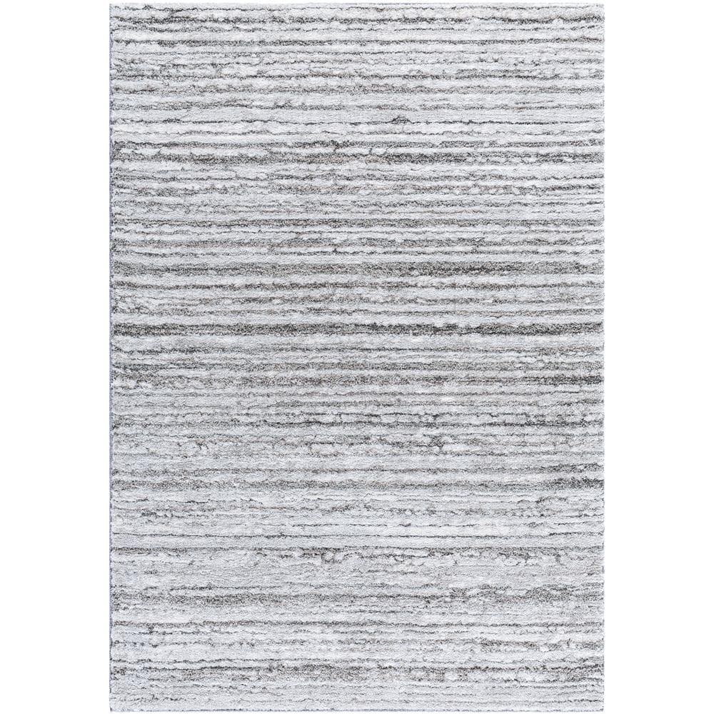 Delight Shag Gray/Charcoal 5 ft. x 7 ft. Global Indoor Area Rug price history on PriceWatchPro