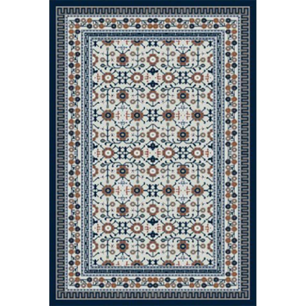 Ivona Smokey White 5 ft. x 7 ft. Area Rug