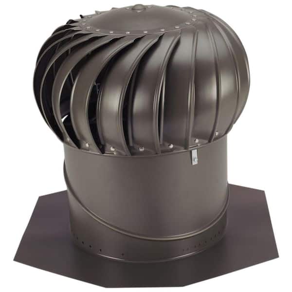 14 in. Weathered Bronze Aluminum Internally Braced Whirlybird Wind Turbine 14 in. Weathered Bronze Aluminum Internally Braced Whirlybird Wind Turbine