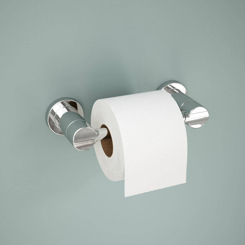 Nicoli Polished Chrome Wall Mount Pivot Arm Toilet Paper Holder
