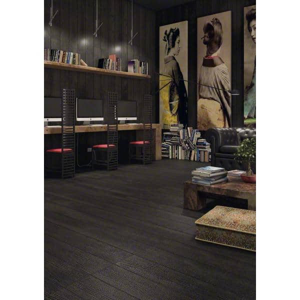 Naha Carbon 8 in. x 48 in Matte Porcelain Floor and Wall Tile (4-piece / 9.92 sq. ft. / box)