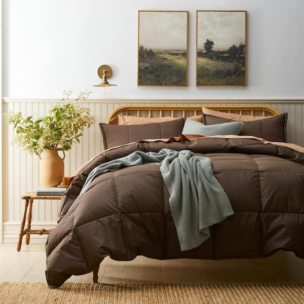 The Company Store Lacrosse Extra Down Dark Brown Twin XL Cotton