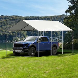 10 ft. x 20 ft. Carport Replacement Canopy Cover Garage Top Tent Shelter Tarp Heavy-Duty Waterproof