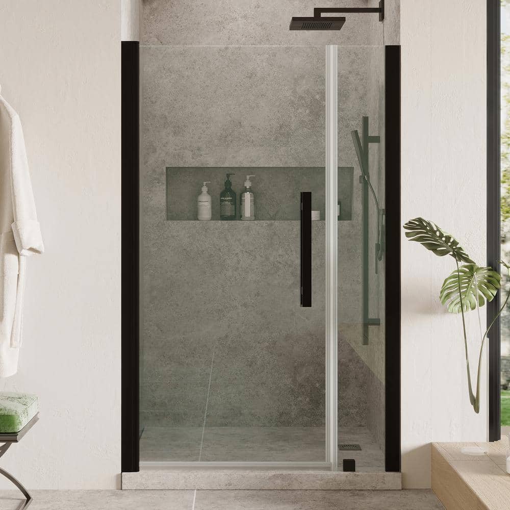 OVE Decors Pasadena 413/8 in. W x 72 in. H Pivot Framless Shower Door
