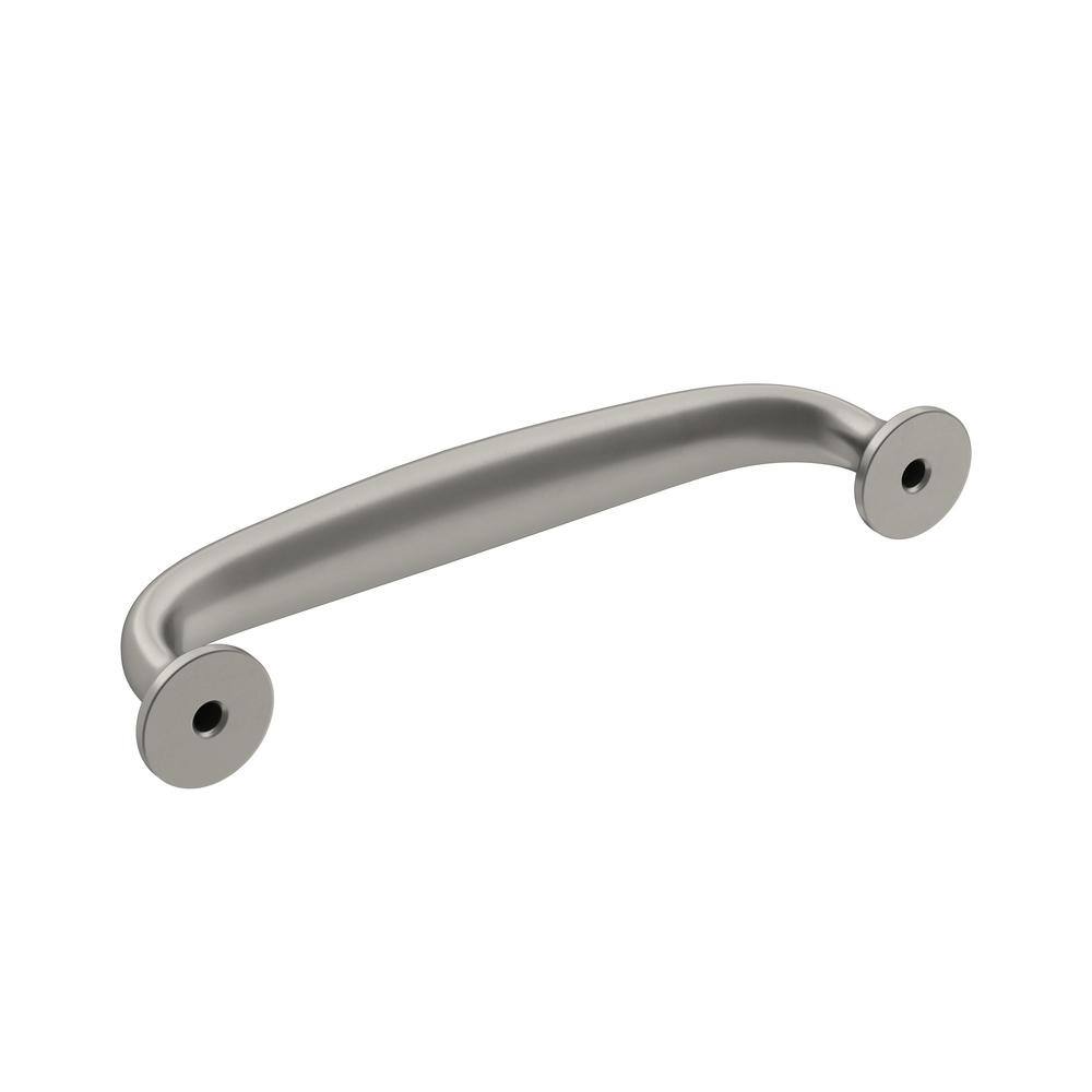 Satin Nickel Traditional Cabinet Drawer Pull with Mounting Hardware