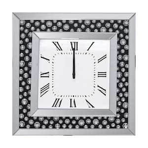 Marku Mirrored and Faux Gemstones Wall Clock