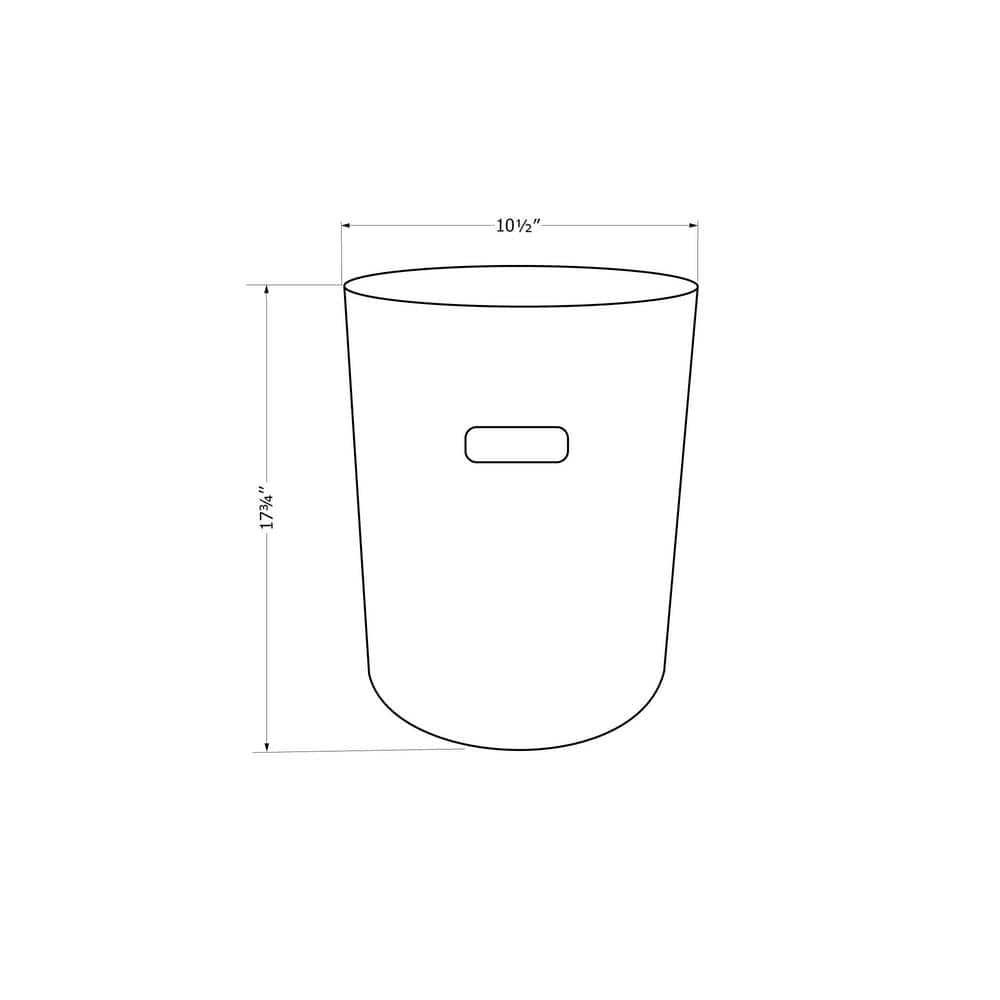 Greige Magnesium Oxide Round Cylindrical Side Table