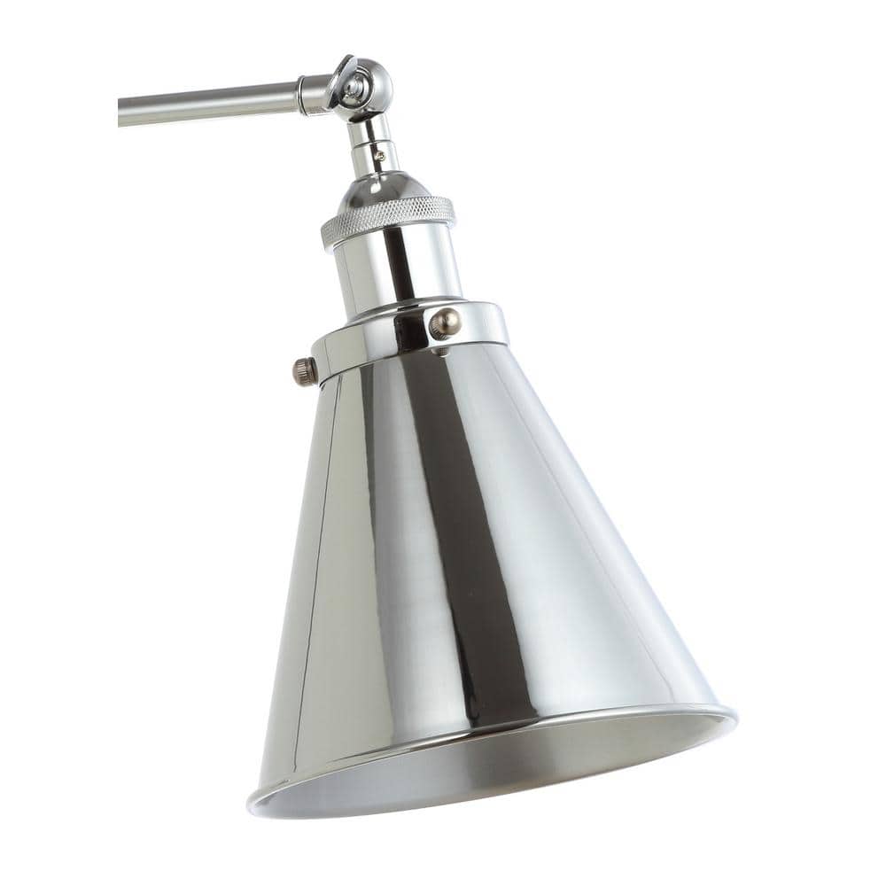 Rover Adjustable Chrome LED Swing Arm Wall Sconce Set of 2