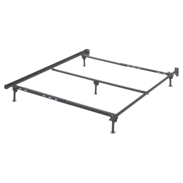 Signature Design By Ashley Platform Black Metal Frame Queen Bolt on Bed Frame Panel Bed