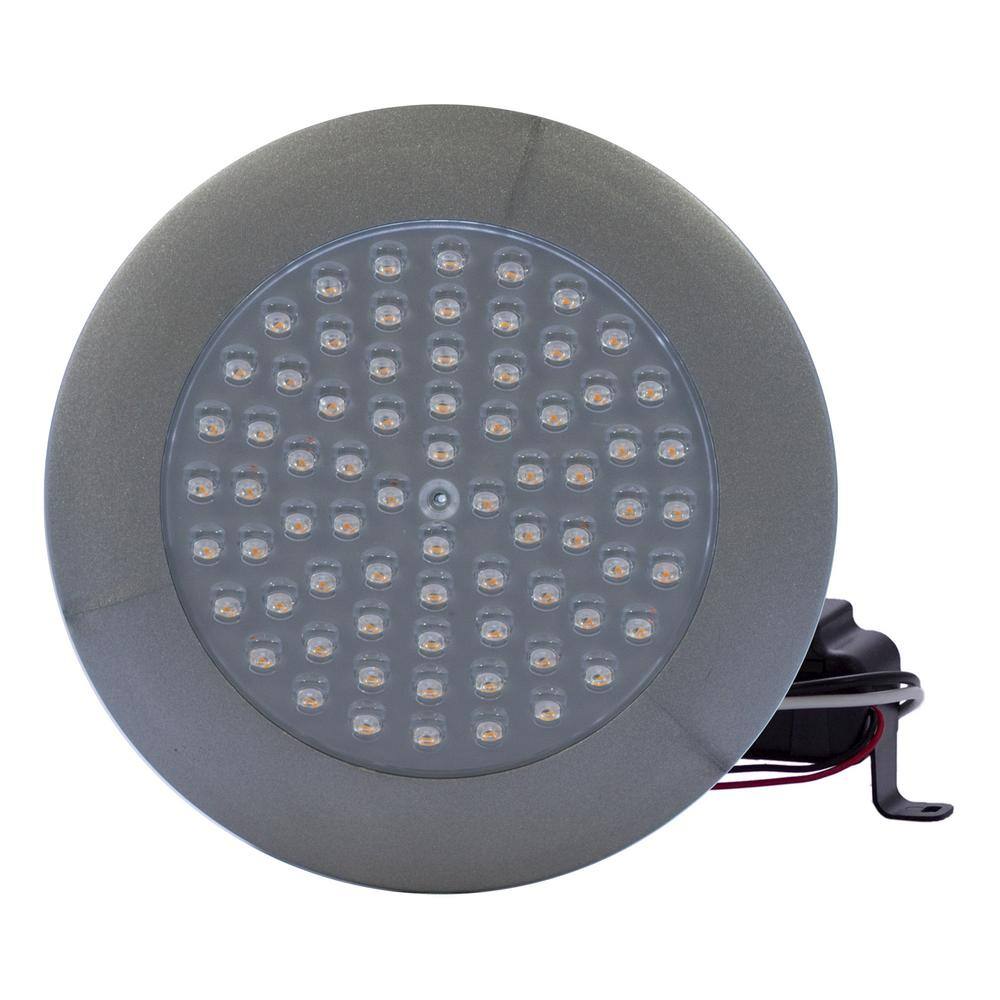 アウトドア ライト/ランタン CSE Inc. 6 in. 9-Watt LED 30° Beam Angle Dimmable Downlight Cathedral  Ceiling Flush Mount 3500K Stainless Trim (1-Pack) 1260-835-31-1 - The Home  Depot