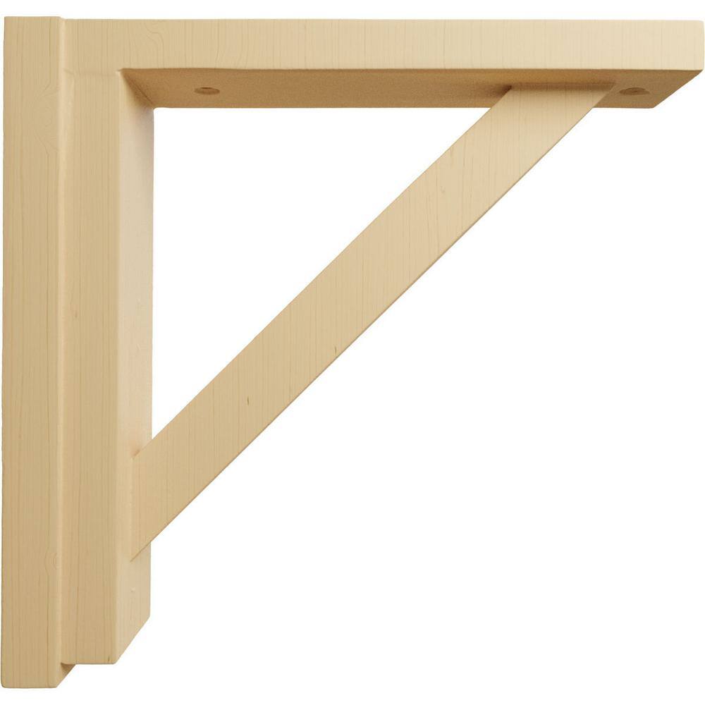 Alder Wood Traditional Shelf Bracket 10.75" x 10.25"