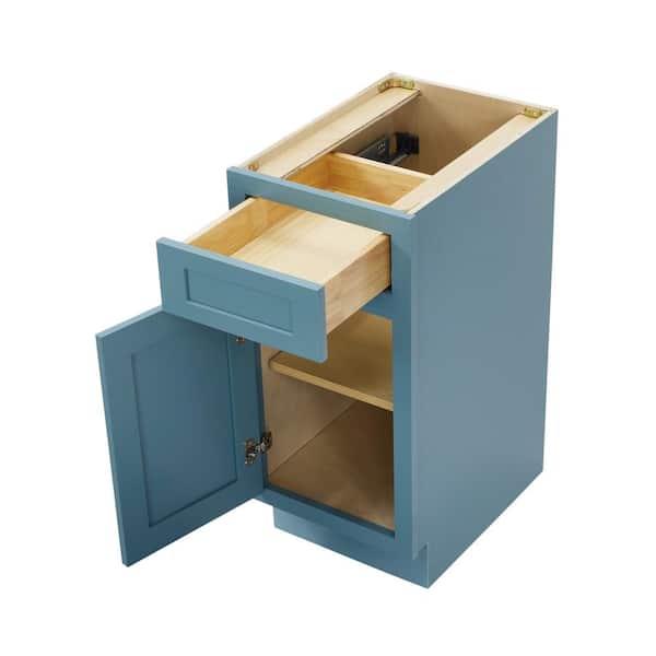 Vanity Art 15 in. W. x 21 in. D x 32.5 in. H 1-Drawer Bath Vanity Cabinet Only in Sea Green