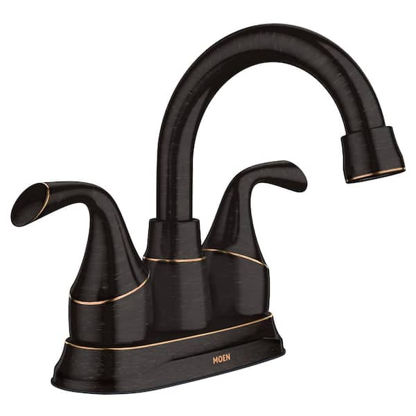 MOEN Idora 4 in. Centerset 2-Handle Bathroom Faucet in