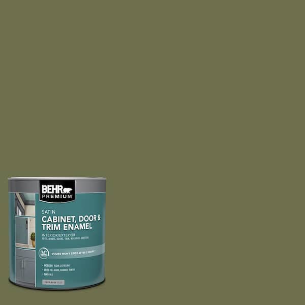 BEHR PREMIUM 1 qt. #S370-7 Outdoor Oasis Satin Enamel Interior/Exterior Cabinet, Door & Trim Paint