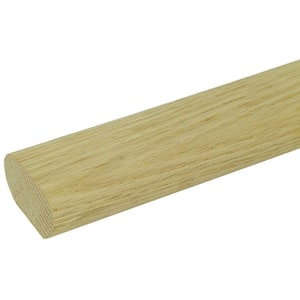 Stair Parts 6042 8 ft. Unfinished Red Oak Solid Wall Handrail