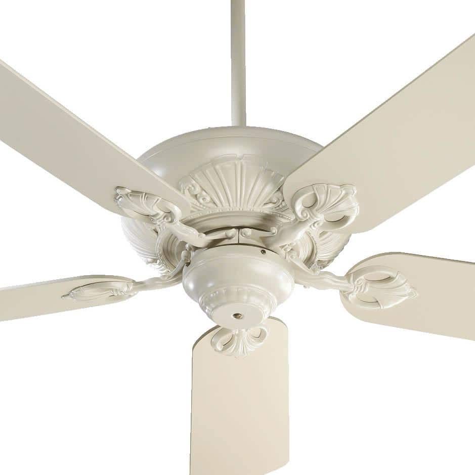 Antique White 52" Reversible Blade Ceiling Fan with Remote