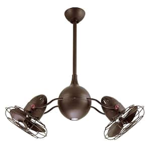 Acqua 37 in. Textured Bronze Ceiling Fan with Light Kit