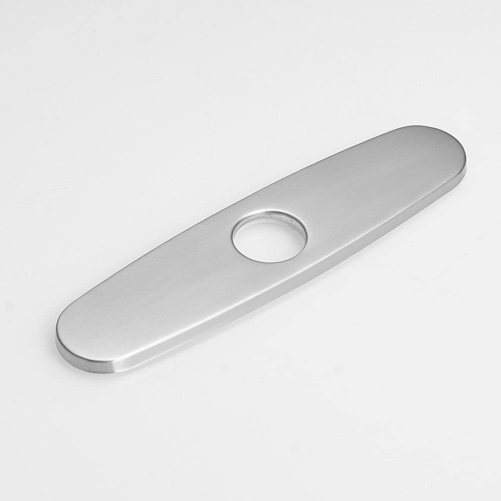 10 in. Kitchen Faucet Single Hole Deck Plate in Brushed Nickel price history on PriceWatchPro