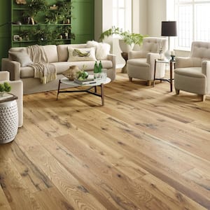 Boardwalk Silk White Oak 1/2 in. T X 7 in. W Tongue and Groove Engineered Hardwood Flooring (23.58 sq.ft./case)