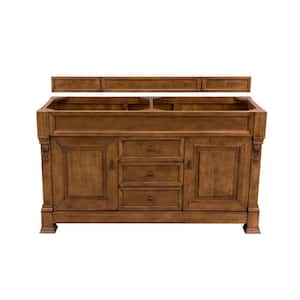 Brookfield 59.5 in. W x 22.8 in. D x 33.5 in. H Bathroom Double Vanity Cabinet without top in Country Oak