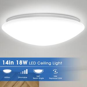 LED Emergency Panel Light 18W Suspended Ceiling Round Lamp 6400K Daylight White 