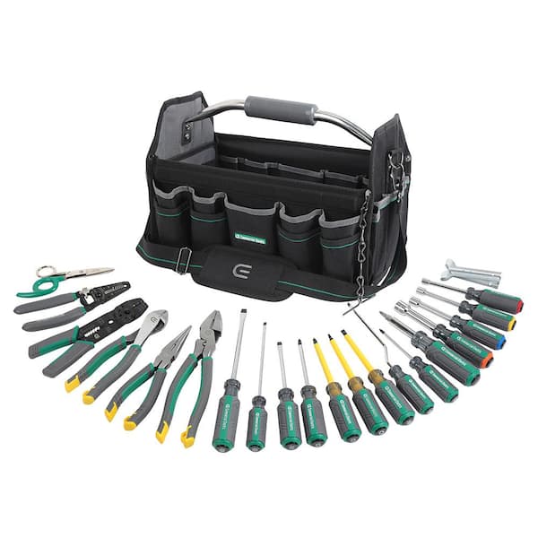 Electrician's Insulated HandHeld Electrical Repair Screwdriver Tool Set With Kit 