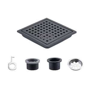 SQUARE SHOWER STAINLESS STEEL FLOOR DRAIN WITH REMOVABLE COVER