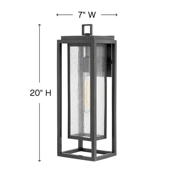 HINKLEY - Hinkley Republic Large Outdoor Wall Mount Lantern, Oil-Rubbed Bronze