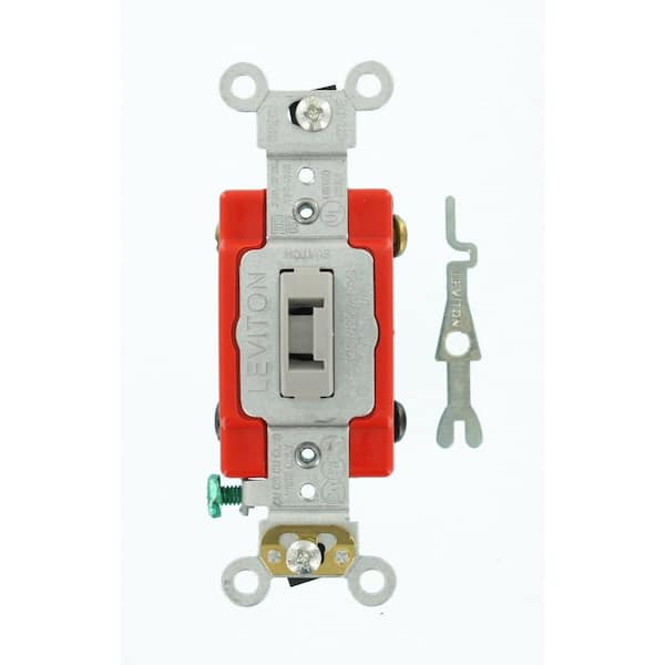 20 Amp Industrial Grade Heavy Duty 4-Way Locking Switch, Gray 1224-2GL