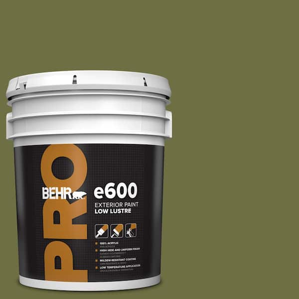 BEHR PRO 5 gal. #M340-7 Classic Avocado Low Luster Exterior Paint ...