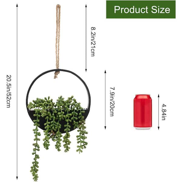 8.23 in. H Artificial Succulents Hanging Plants Fake String of