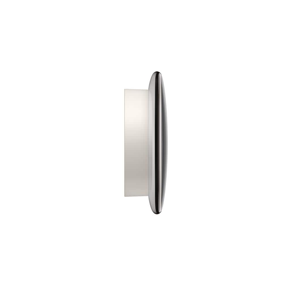 Polished Silver Smart Thermostat with Temperature Sensor