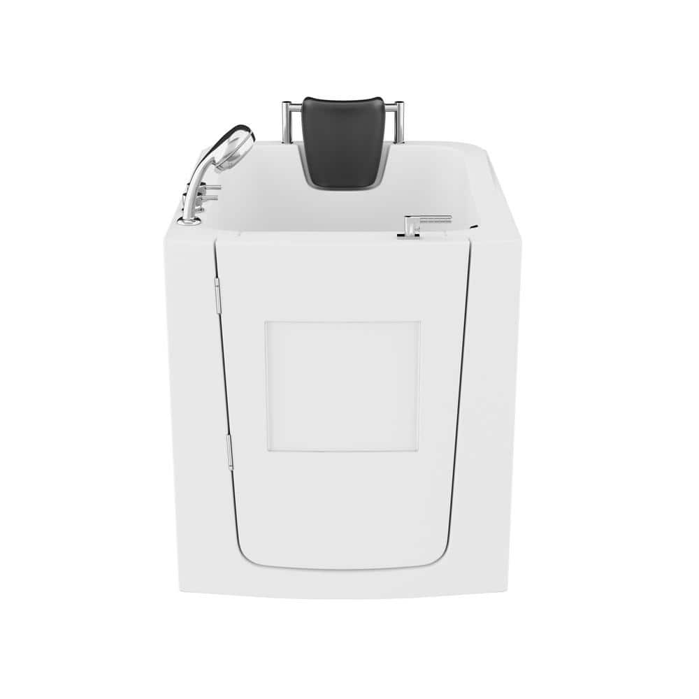 Durango White Fiberglass Walk-In Soaking Bathtub with Left Hand Door