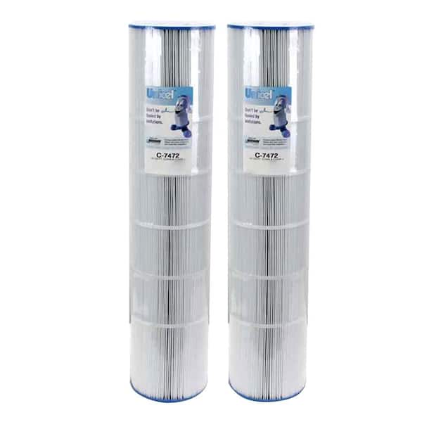 Unicel 7 in. Dia 125 sq. ft. Clean and Clear Replacement Pool Filter Cartridge (2-Pack)