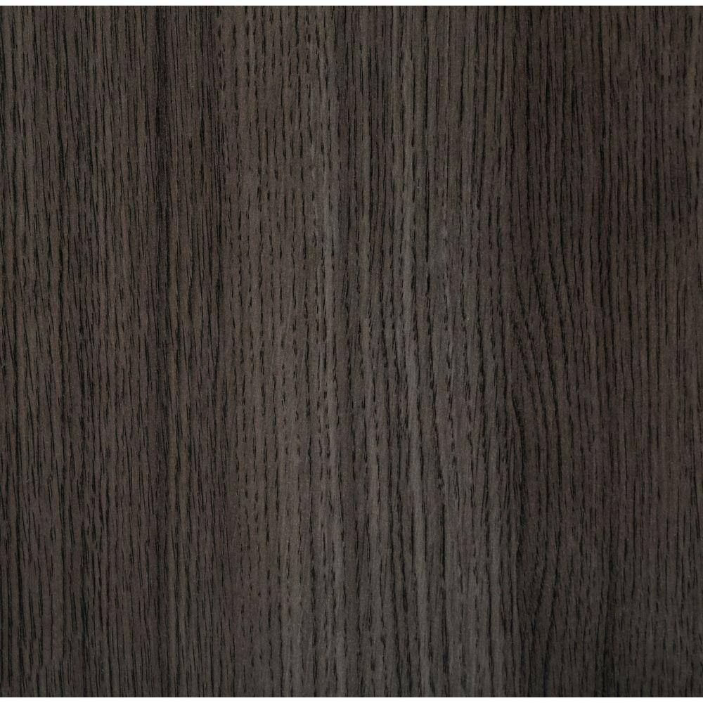 Sleek 54" Gray Oak Double Sink Wall-Mount Vanity Set with Acrylic Top