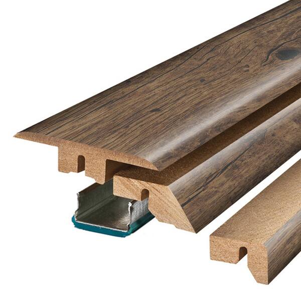 Pergo Rustic Grey Oak 3/4 in. Thick x 2-1/8 in. Wide x 78-3/4 in. Length Laminate 4-in-1 Molding