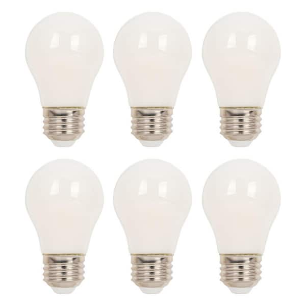 60-Watt Equivalent A15 Dimmable Soft White E26 Edison Filament LED Light Bulb 3000K (6-Pack)