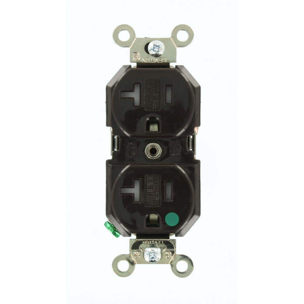 20 Amp 125 V Hospital Grade Tamper Resistant Duplex Outlet/Receptacle, Brown (1-Pack) 8300-SG price history on PriceWatchPro