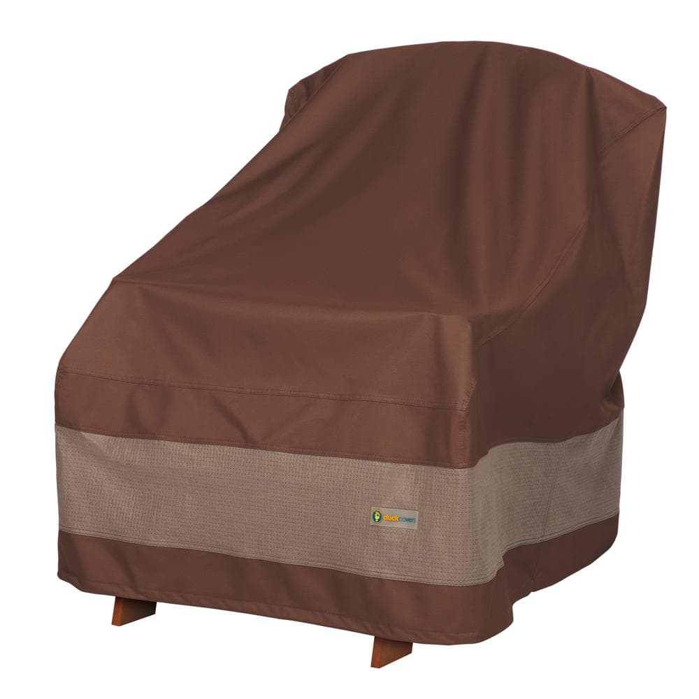 Ultimate Waterproof 32 Inch Brown and Beige Patio Chair Cover