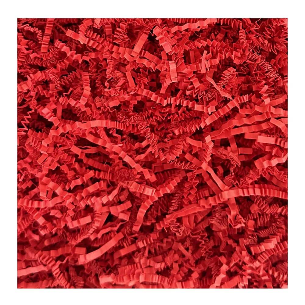 1 lb. Crinkle Cut Paper Shred Filler Recyclable Gift Wrap Confetti Raffia Grass Easter Baskets Decor Red price history on PriceWatchPro