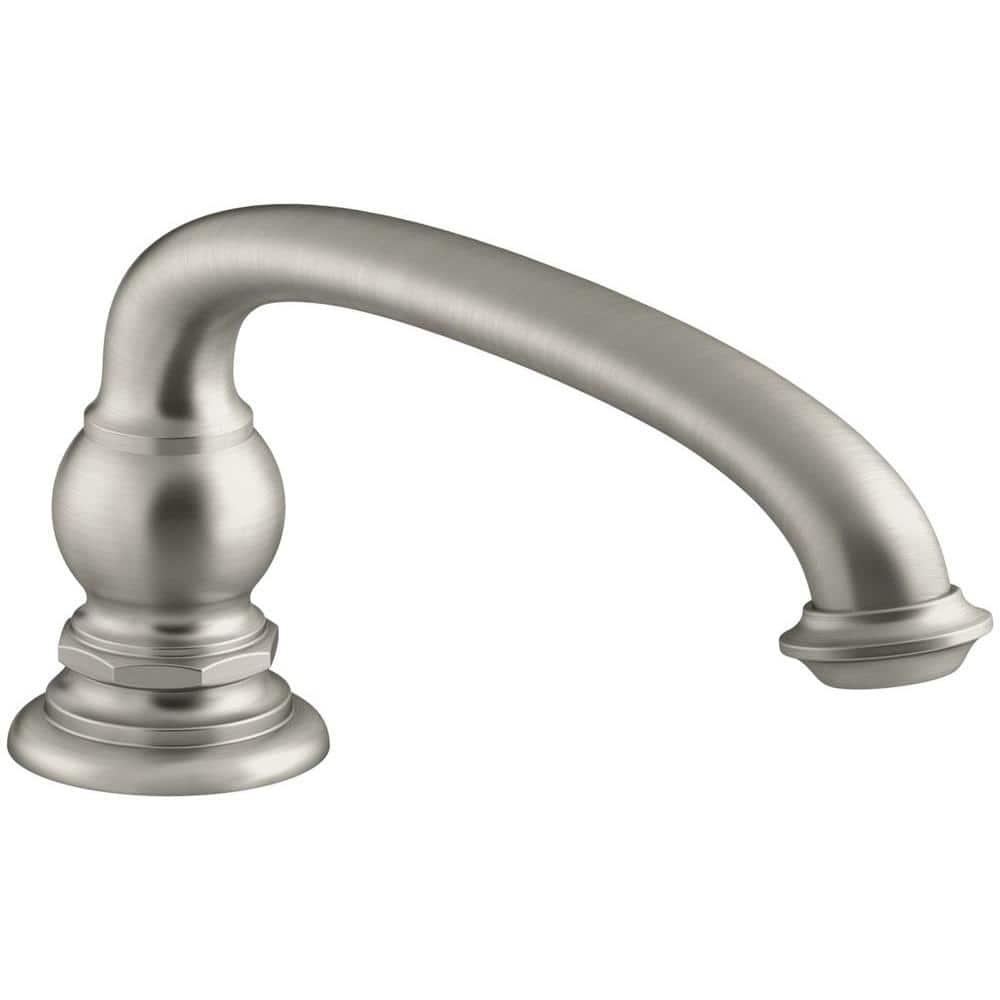 Artisan Vintage Brushed Nickel 9" Deck-Mount Bath Spout