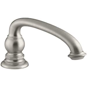 Artifacts 9 in. Deck-Mount Bath Spout with Arc Design in Vibrant Brushed Nickel