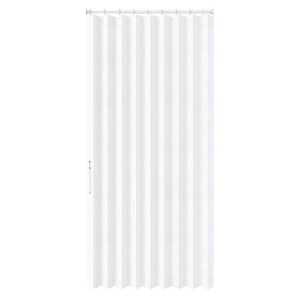 Helhom 43 in. x 78 in. 100% Light-Blocking White Plasitc Fabric