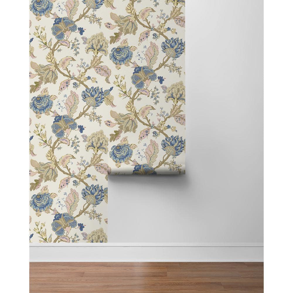 Kianna Jacobean Floral Parchment Peel and Stick Wallpaper